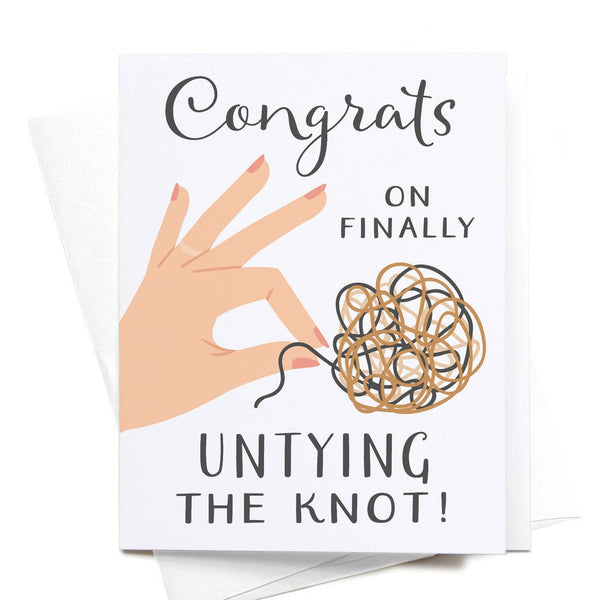 ONKS* Untying Knot Divorce Card -  - Cards - Feliz Modern