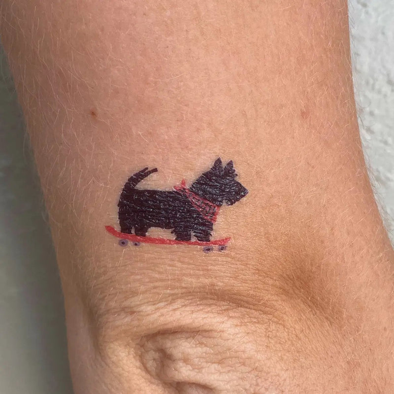 IDL Skating Dogs Temporary Tattoo -  - Party Supplies - Feliz Modern