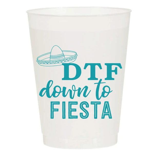 SHH* Down To Fiesta Frosted Cup (Pack of 6) -  - Drinkware - Feliz Modern