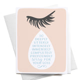 ONKS* So Sorry for Your Loss Teardrop Greeting Card -  - Cards - Feliz Modern