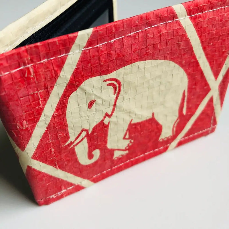CMNT* Red Elephant Fold Wallet -  - Bags - Feliz Modern