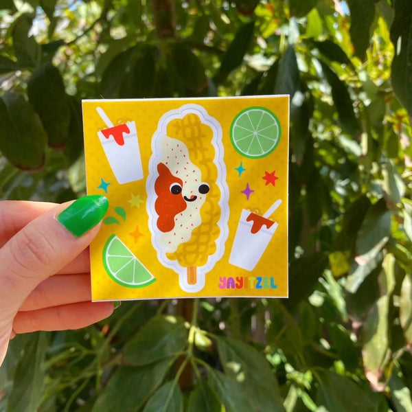 YYTZ Elote Sticker -  - Stickers - Feliz Modern