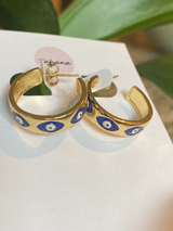 THD Evil Eye Hoops -  - Earrings - Feliz Modern