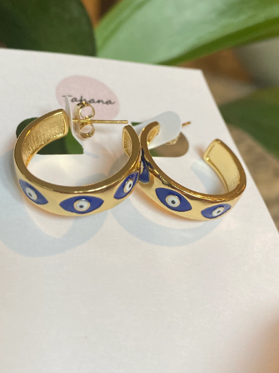 THD Evil Eye Hoops -  - Earrings - Feliz Modern