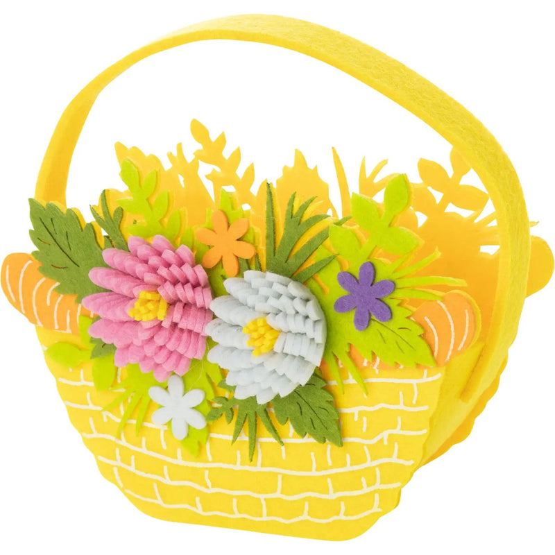 STHH* Felt Easter Basket - Yellow - Easter - Feliz Modern