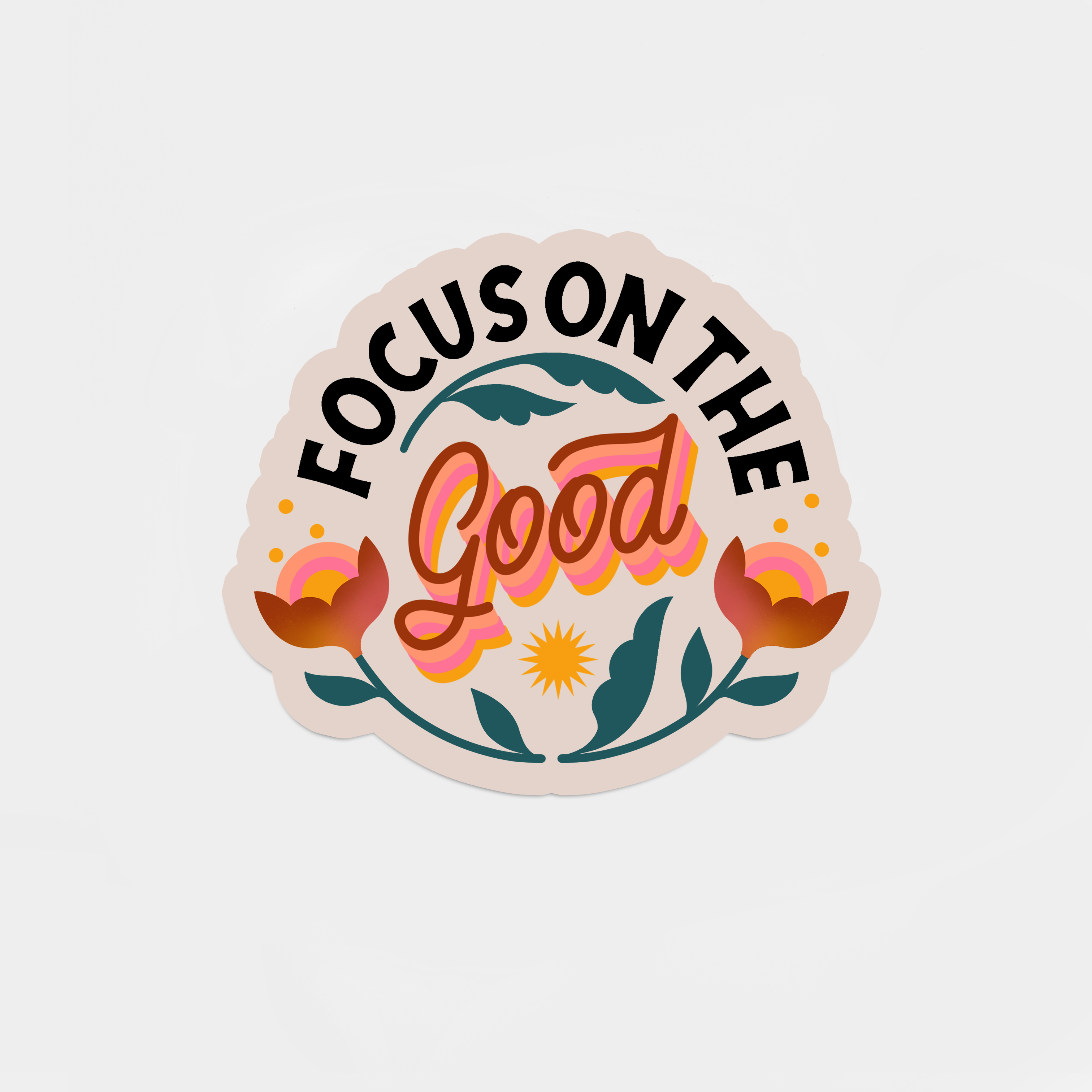 HAND Focus On The Good Sticker – Feliz Modern