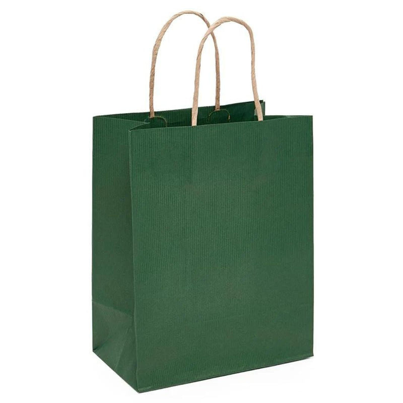 PMRT 6 x 8 Stripe Gift Bag - Forest Green - Gifting Supplies - Feliz Modern