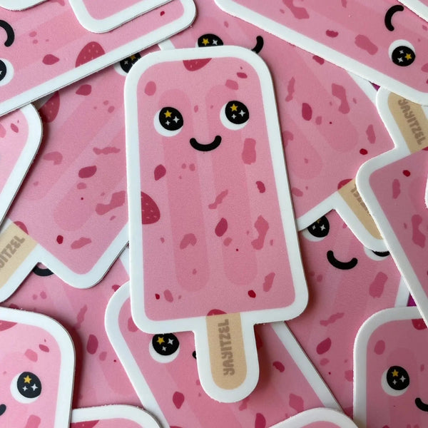 YYTZ Paleta De Fresa Sticker -  - Stickers - Feliz Modern