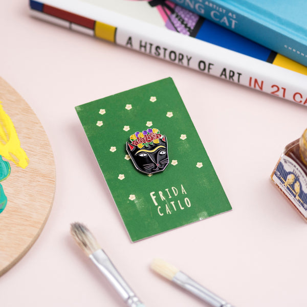 NKI Frida Catlo Enamel Pin -  - Pins & Patches - Feliz Modern