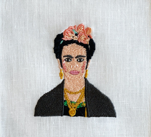 LTRMD Frida Embroidered Napkins -  - Tea Towels & Napkins - Feliz Modern