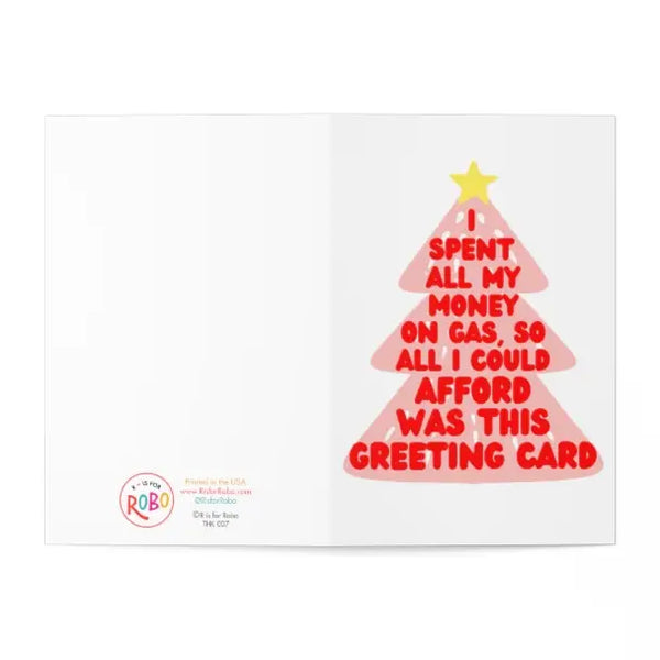 RIFR* Gas Money Christmas Card -  - Christmas - Feliz Modern