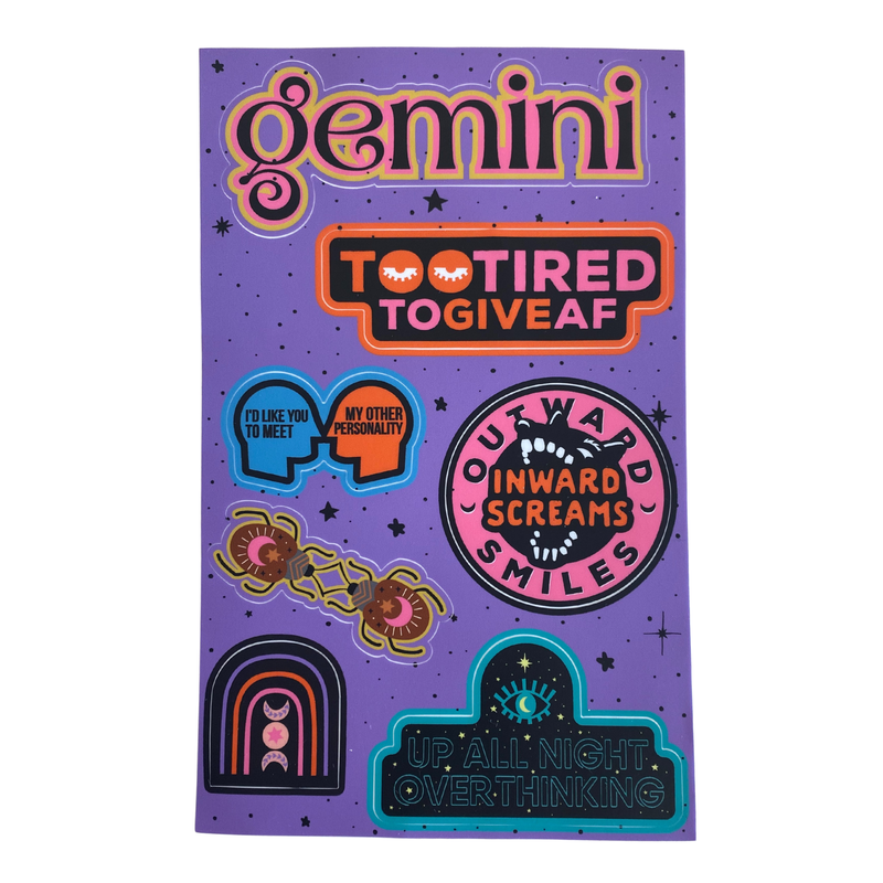 FCL Gemini Sticker Sheet -  - Stickers - Feliz Modern