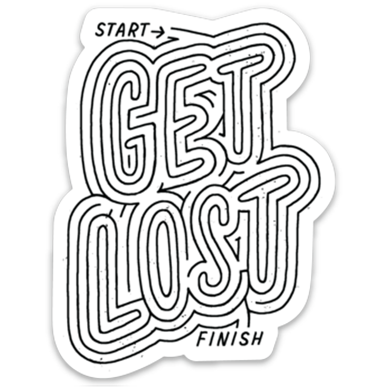 FFT* Get Lost Sticker -  - Stickers - Feliz Modern