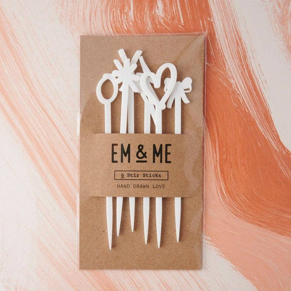 EAMS* Love Drink Stirrers -  - Drink Stirrers - Feliz Modern