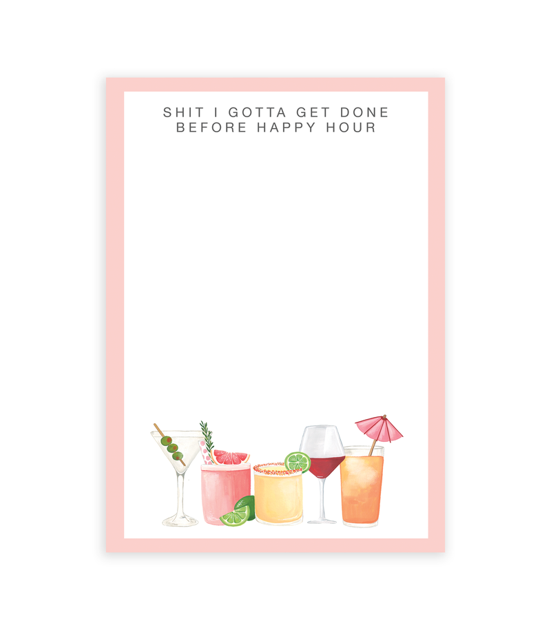 IMGC Happy Hour Notepad -  - Office & Stationery - Feliz Modern