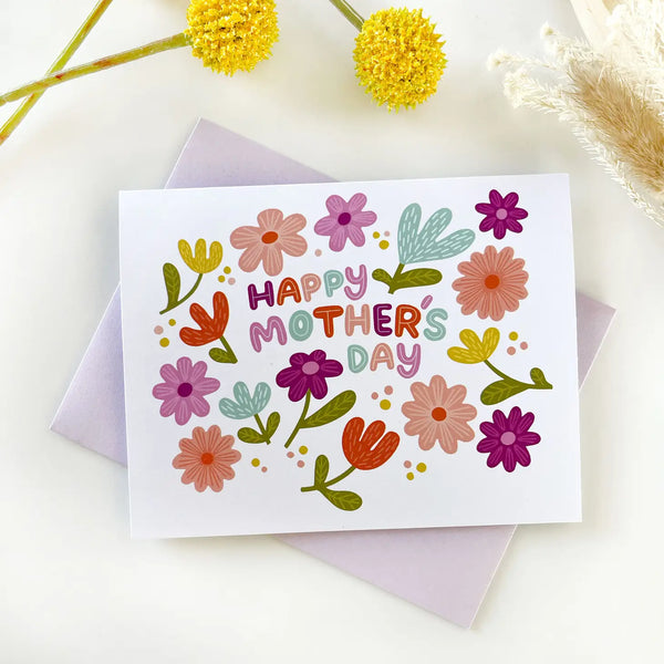 PPP Floral Happy Mother's Day Card -  - Cards - Feliz Modern