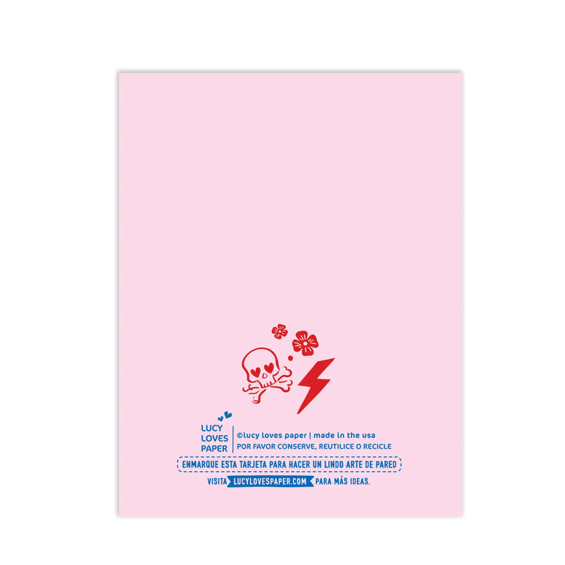 LLP Hola Chingona Lucha Libre Card -  - Cards - Feliz Modern