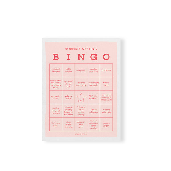 TH Horrible Meeting Bingo Notepad -  - Office & Stationary - Feliz Modern