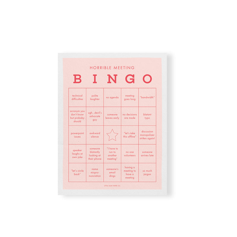 TH Horrible Meeting Bingo Notepad -  - Office & Stationary - Feliz Modern