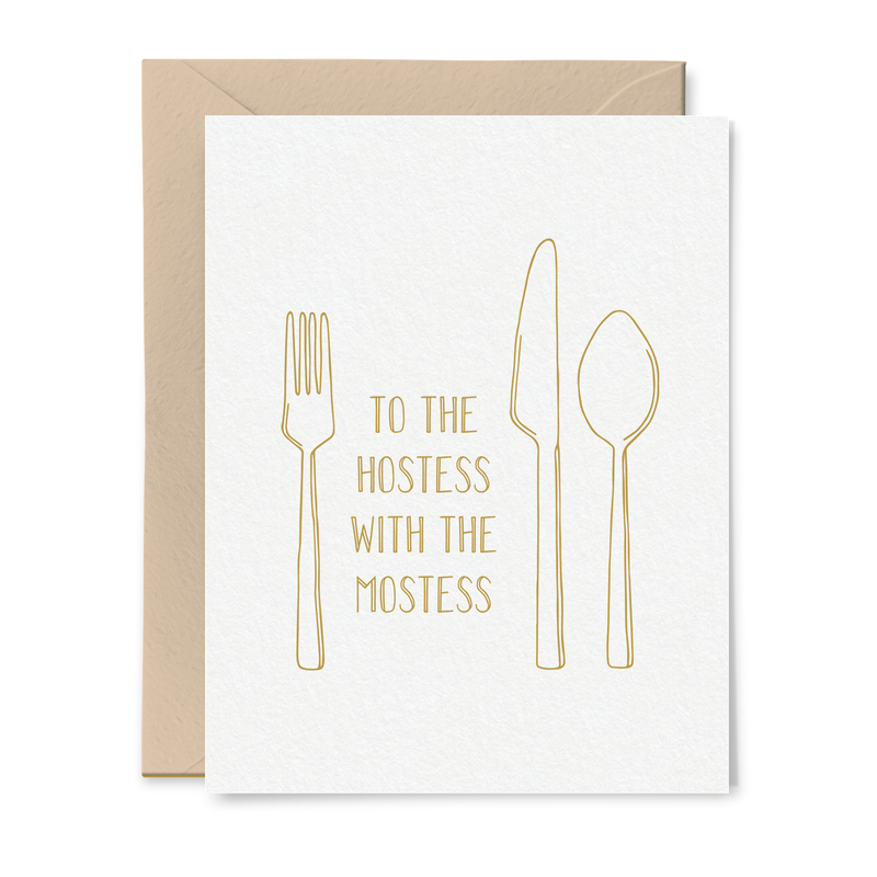 TH Hostess with the Mostess Thank You Card -  - Cards - Feliz Modern