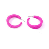 LTLV* Hot Pink Hoop Earrings -  - Earrings - Feliz Modern