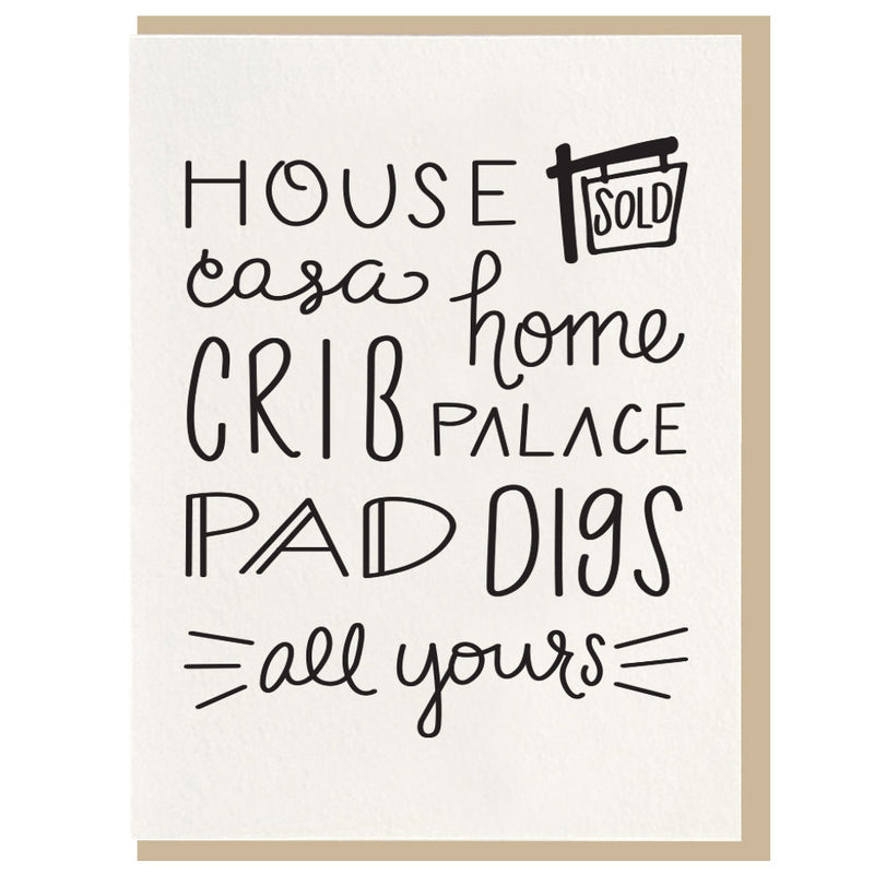 DPE* House Letterpress Card -  - Cards - Feliz Modern
