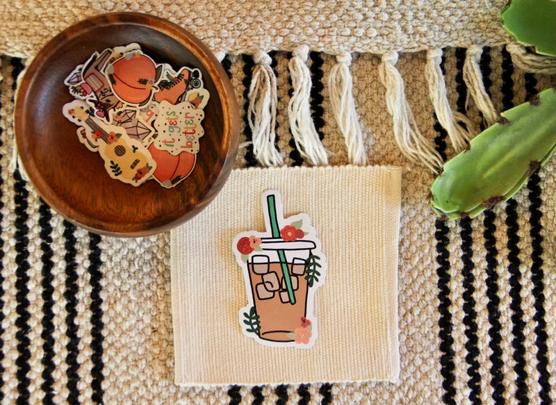 GTST Iced Coffee Sticker -  - Stickers - Feliz Modern