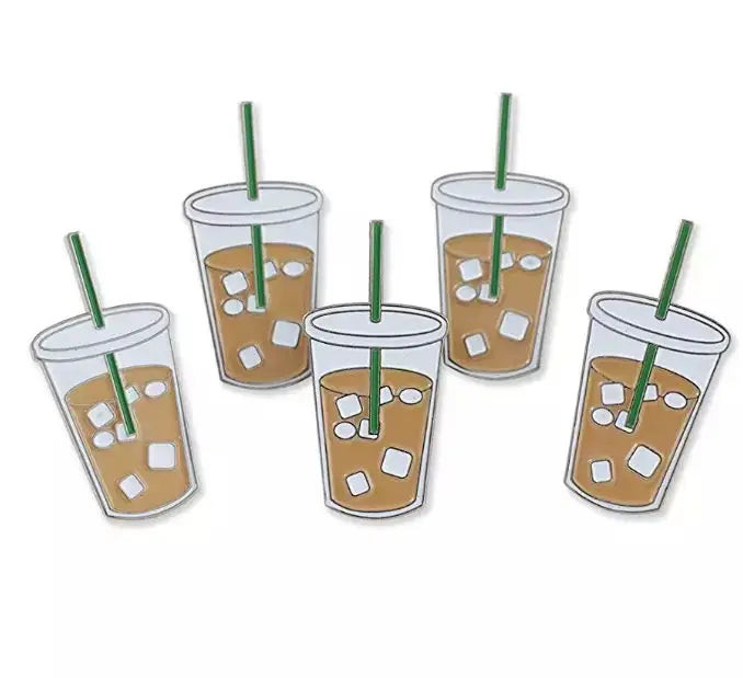 KSMS Iced Coffee Enamel Pin -  - Pins & Patches - Feliz Modern