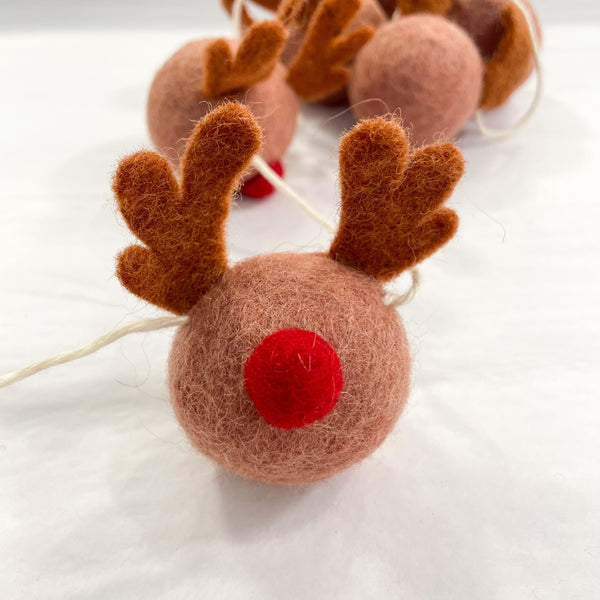 KAC* Felt Reindeer Garland -  - Christmas - Feliz Modern