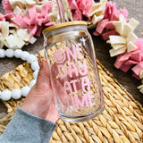 KUAD  One Day At A Time Boba Glass -  - Drinkware - Feliz Modern