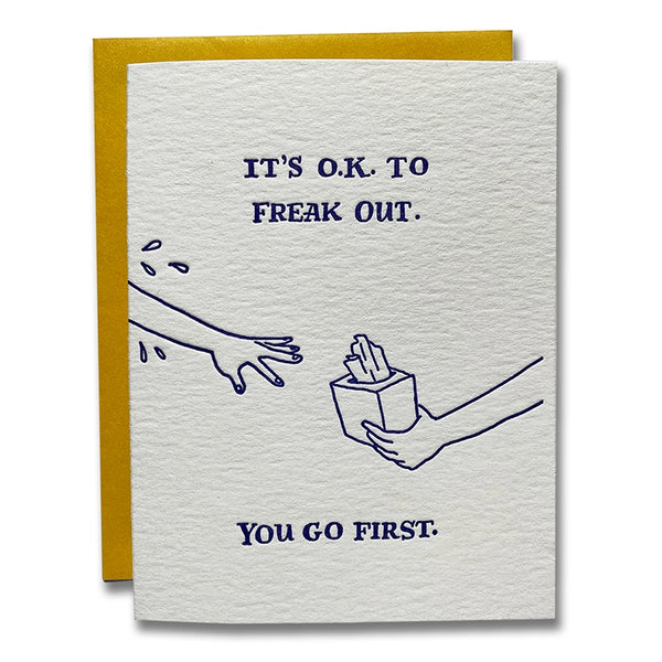 LFLP* It's O.K. To Freak Out Card -  - Cards - Feliz Modern