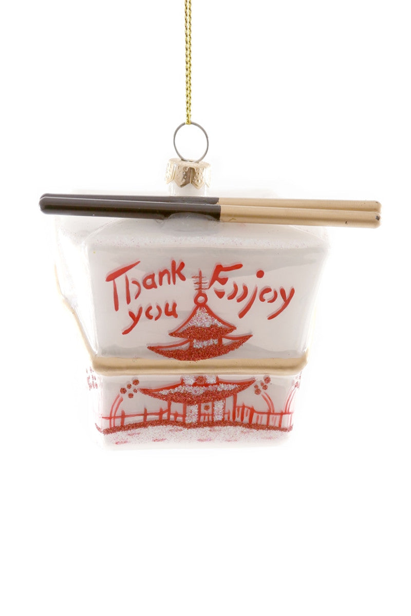 CFC Ivory Chinese Take Out Box Ornament -  - Christmas - Feliz Modern