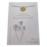 LFTH Floral Birthday Month Necklace - January - Carnation - Necklaces - Feliz Modern