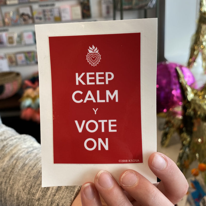 SOSA* Keep Calm y Vote On -  - Stickers - Feliz Modern