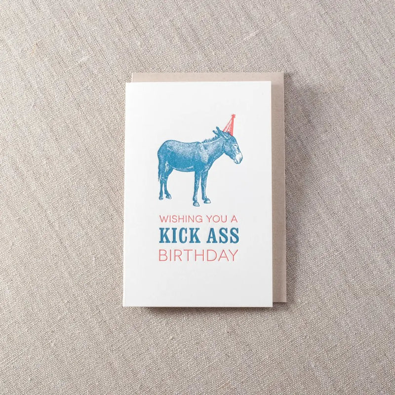 PKSP* Wishing You a KickAss Birthday Card -  - Cards - Feliz Modern