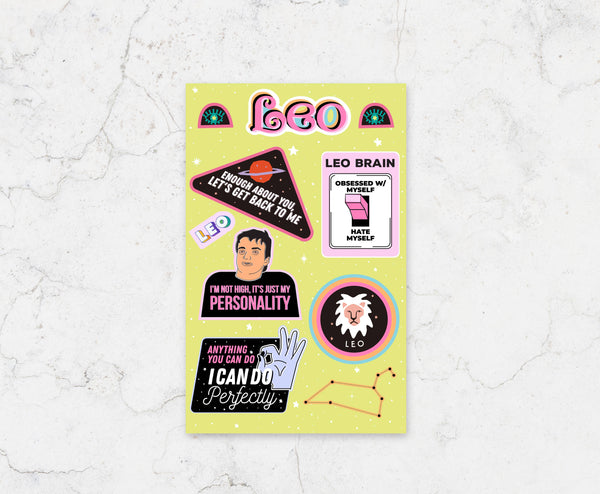 FCL Leo Sticker Sheet -  - Stickers - Feliz Modern