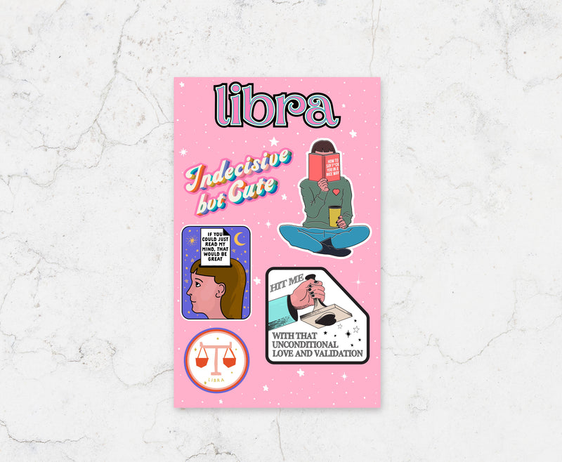 FCL Libra Sticker Sheet -  - Stickers - Feliz Modern