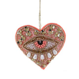 CFC Sacred Eye Heart Ornament - Pink - Christmas - Feliz Modern
