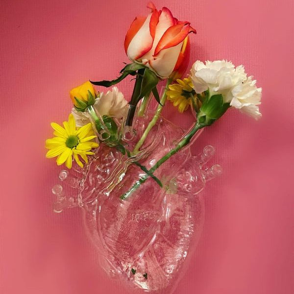 花瓶・フラワースタンド seletti Love in bloom heart vase Amazon.com: Seletti Love in Bloom Heart Vase, White : Home