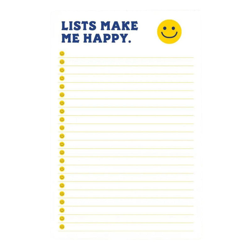 SLTZ* Happy List Notepad - - Office & Stationery - Feliz Modern