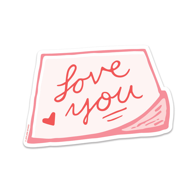 Love Shape Sticker Note JSO Love Note Sticker – Feliz Modern