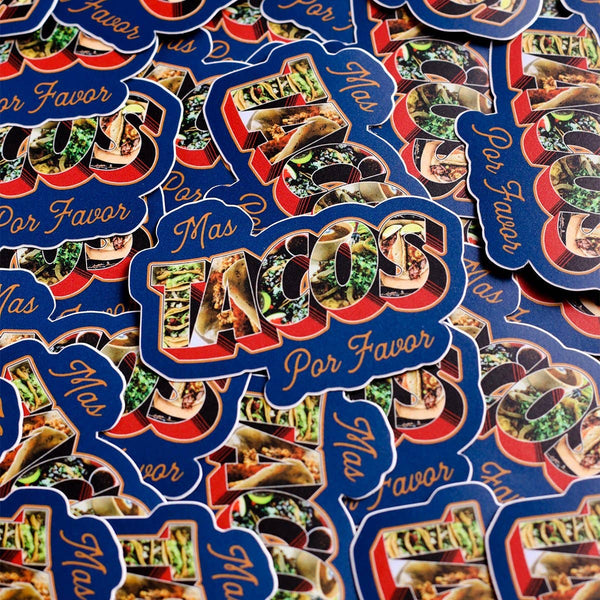 TCG Mas Tacos Por Favor Sticker -  - Stickers - Feliz Modern