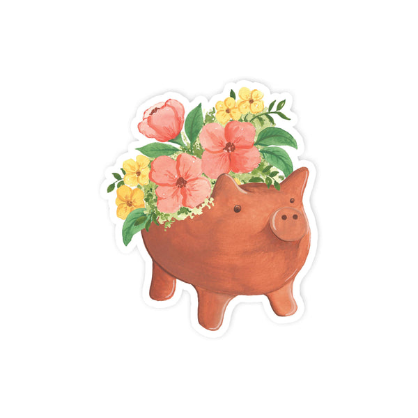 IMGC Marranito Flower Pot Sticker -  - Stickers - Feliz Modern