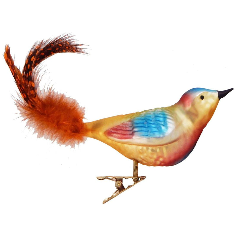 CHBK Clip On Glass Bird - Multi Color Bird - Christmas - Feliz Modern