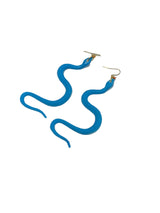 NZNZ Snake Earrings - Light Blue - Earrings - Feliz Modern
