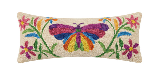 PEKH* Butterfly Otomi Hook Pillow -  - Pillows & Throws - Feliz Modern