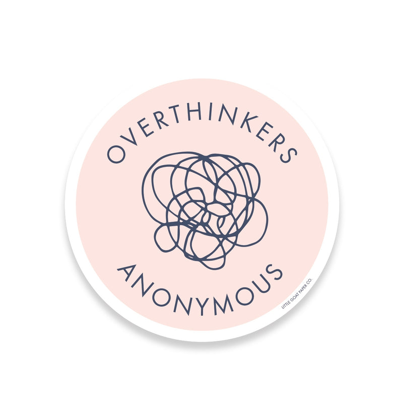 TH Overthinkers Anonymous Sticker -  - Stickers - Feliz Modern