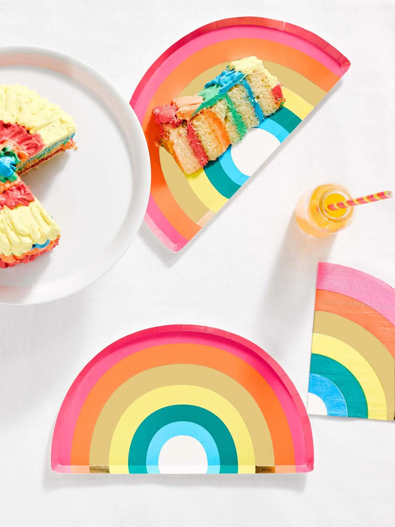TTA* Rainbow Party Plates -  - Party Supplies - Feliz Modern