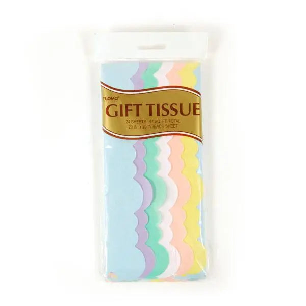 FLMO Pastel Scalloped Tissue Paper -  - Gifting Supplies - Feliz Modern