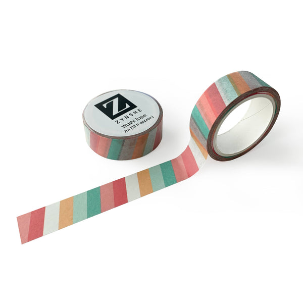 ZYNS* Pastel Stripe Washi Tape - - Office & Stationery - Feliz Modern